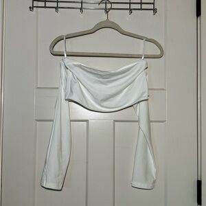 Elegant White Off-Shoulder Top